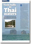 charter catamaran in Thai waters