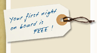 boat charter first night free