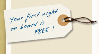 free night on bareboat catamaran